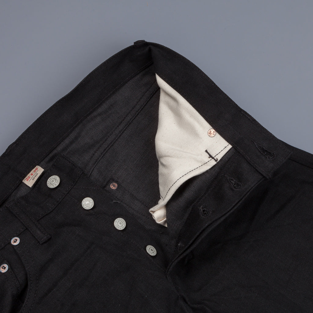 RRL Slim Fit 5 Pocket New Black On Black