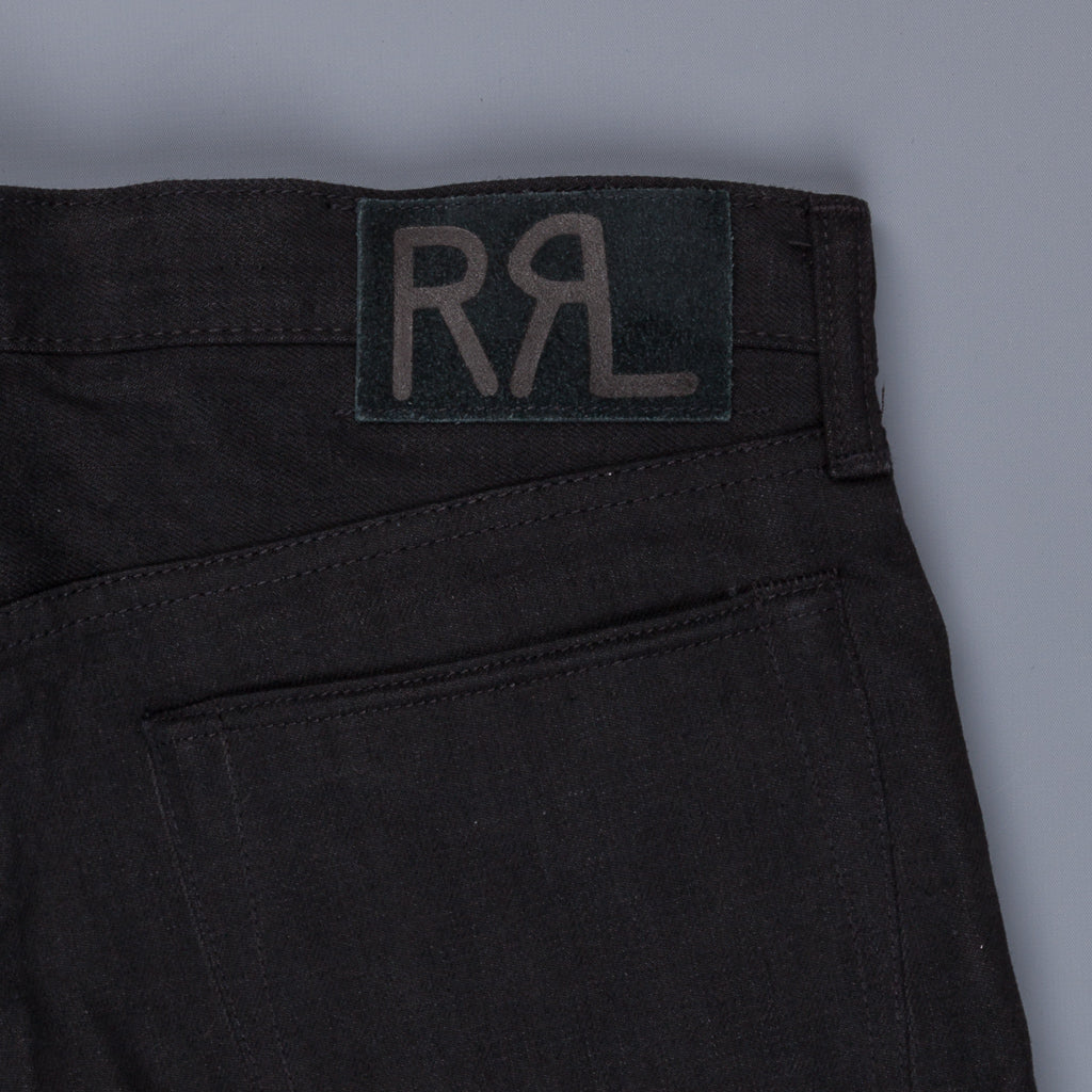 RRL Slim Fit 5 Pocket New Black On Black