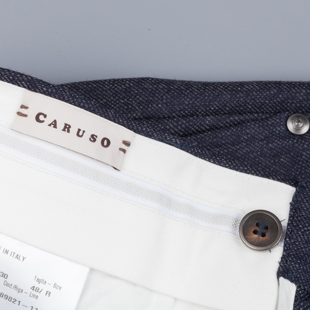 Caruso trousers Blu wool indigo – Frans Boone Store