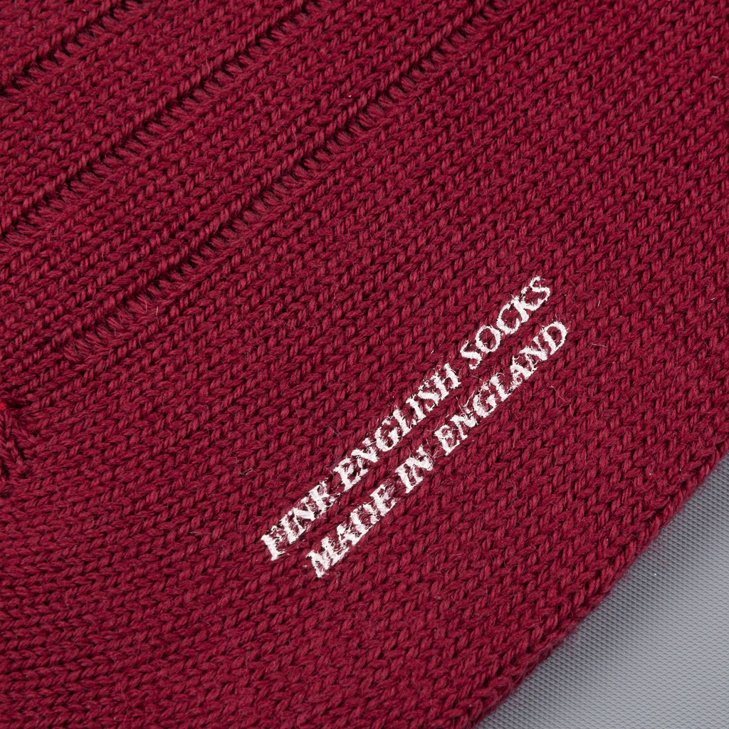 Pantherella Packington Merino wool socks Wine