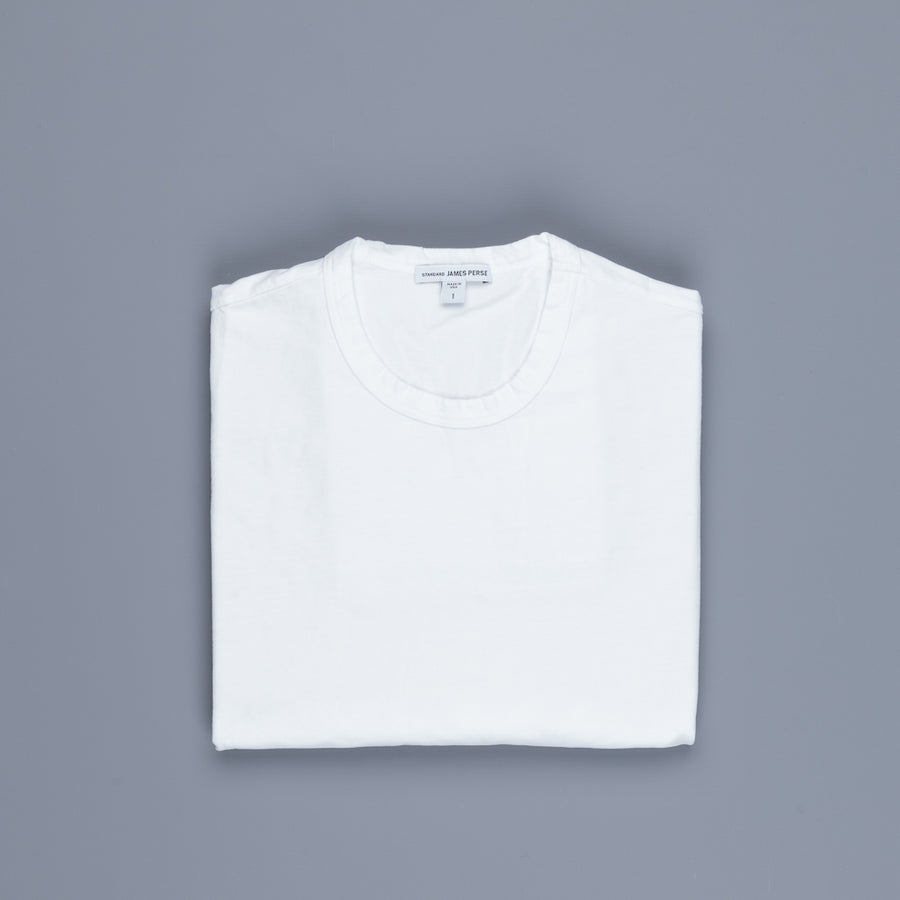 James Perse Longsleeve Crew Neck Suede Jersey White