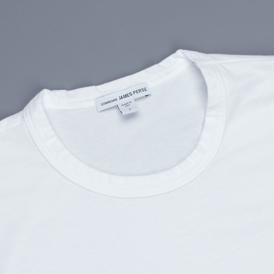James Perse Longsleeve Crew Neck Suede Jersey White