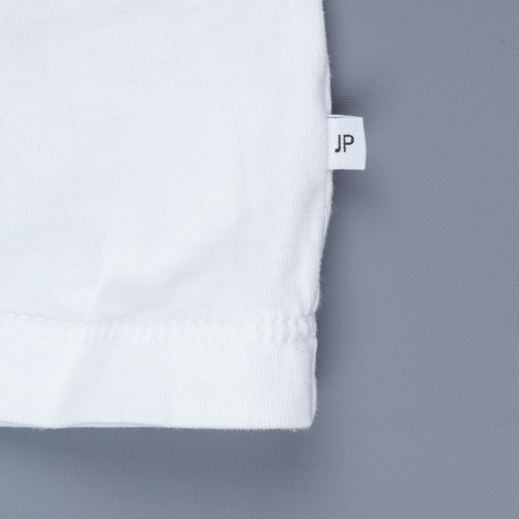 James Perse Longsleeve Crew Neck Suede Jersey White
