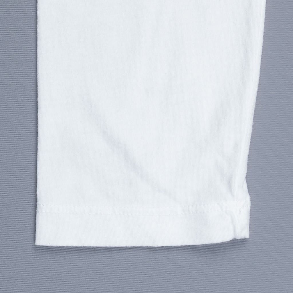James Perse Longsleeve Crew Neck Suede Jersey White