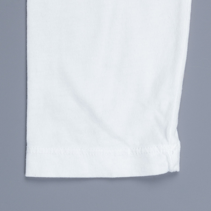 James Perse Longsleeve Crew Neck Suede Jersey White