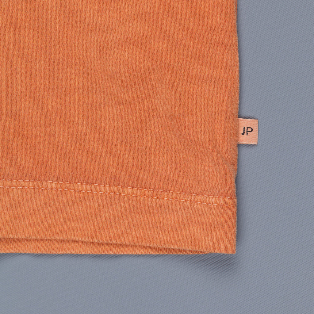 James Perse Crew Neck Pocket Tee Suede Jersey Orange