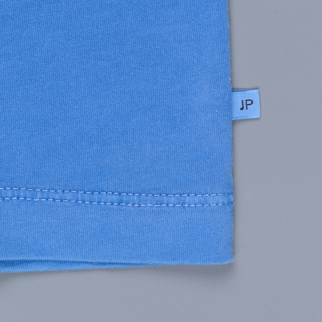 James Perse Crew Neck Pocket Tee Suede Jersey Electric Blue