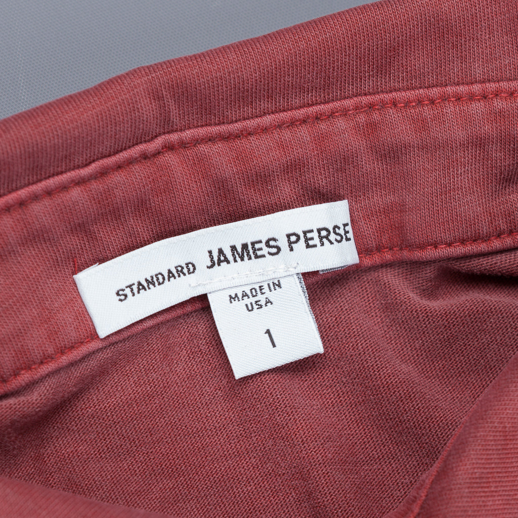 James Perse Revised standard polo Claret