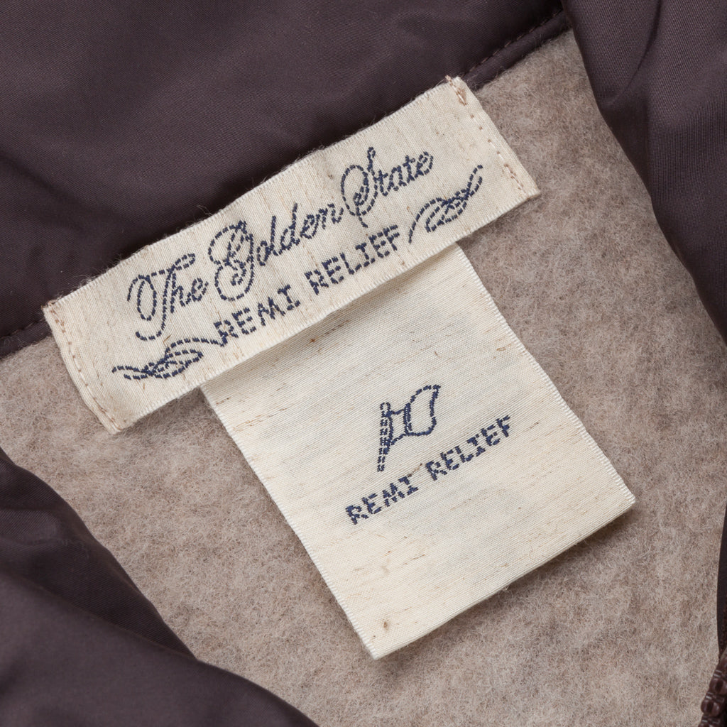 Remi Relief Zipped Wool Fleece Beige