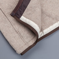 Remi Relief Zipped Wool Fleece Beige