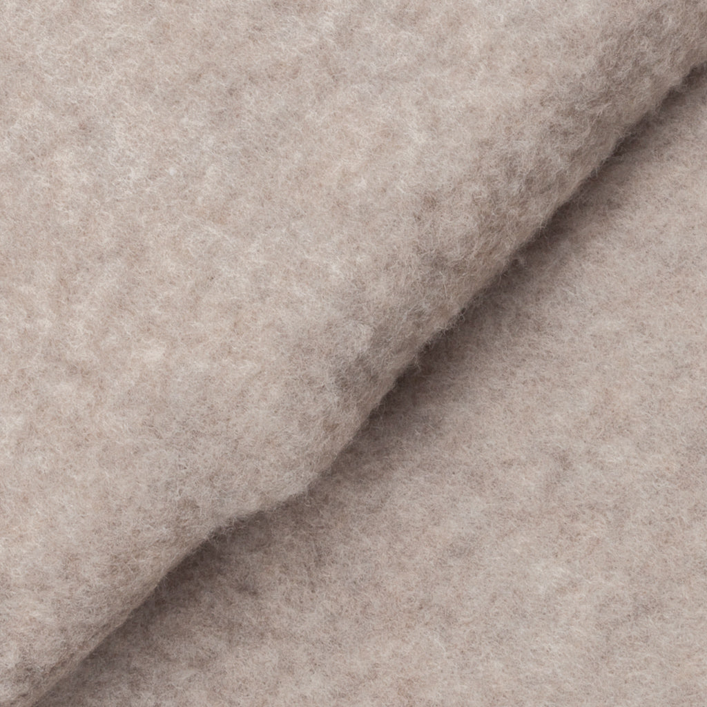 Remi Relief Zipped Wool Fleece Beige