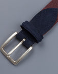 Anderson's x Frans Boone woven belt Burgundy Blu-suede