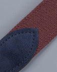 Anderson's x Frans Boone woven belt Burgundy Blu-suede