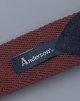 Anderson's x Frans Boone woven belt Burgundy Blu-suede