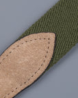 Anderson's x Frans Boone woven belt olive -  tan suede