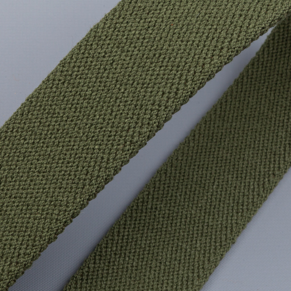 Anderson&#39;s x Frans Boone woven belt olive -  tan suede