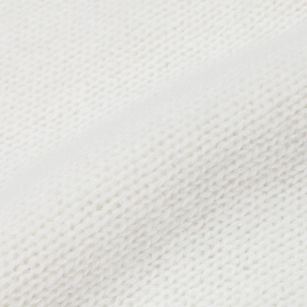 William Lockie Gullan Cashmere Roll Neck Ice White