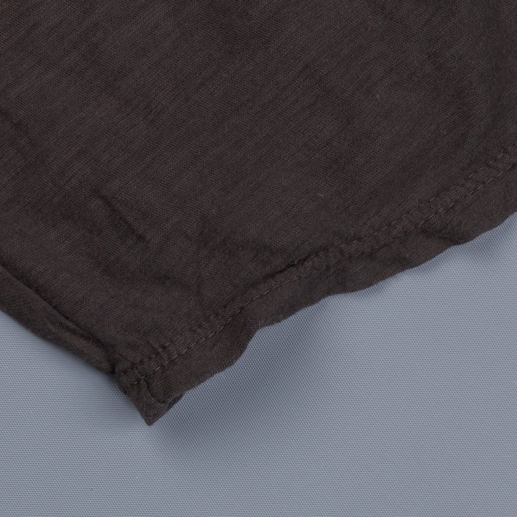 James Perse Women Sheer Slub Crew Neck Tee Carbon