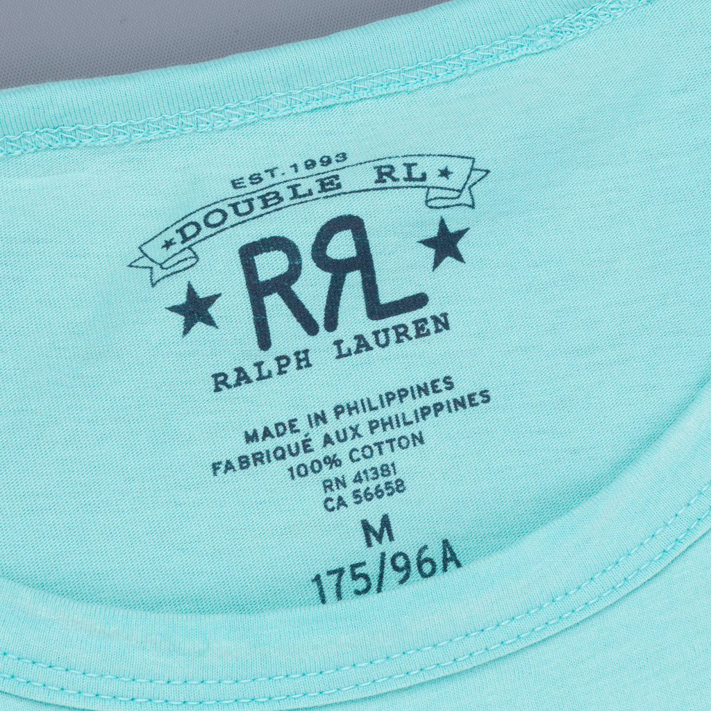 RRL Logo Tee Homestead Turqoise