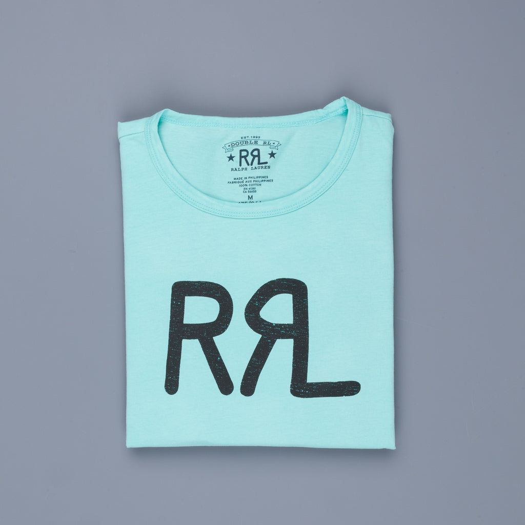 RRL Logo Tee Homestead Turqoise