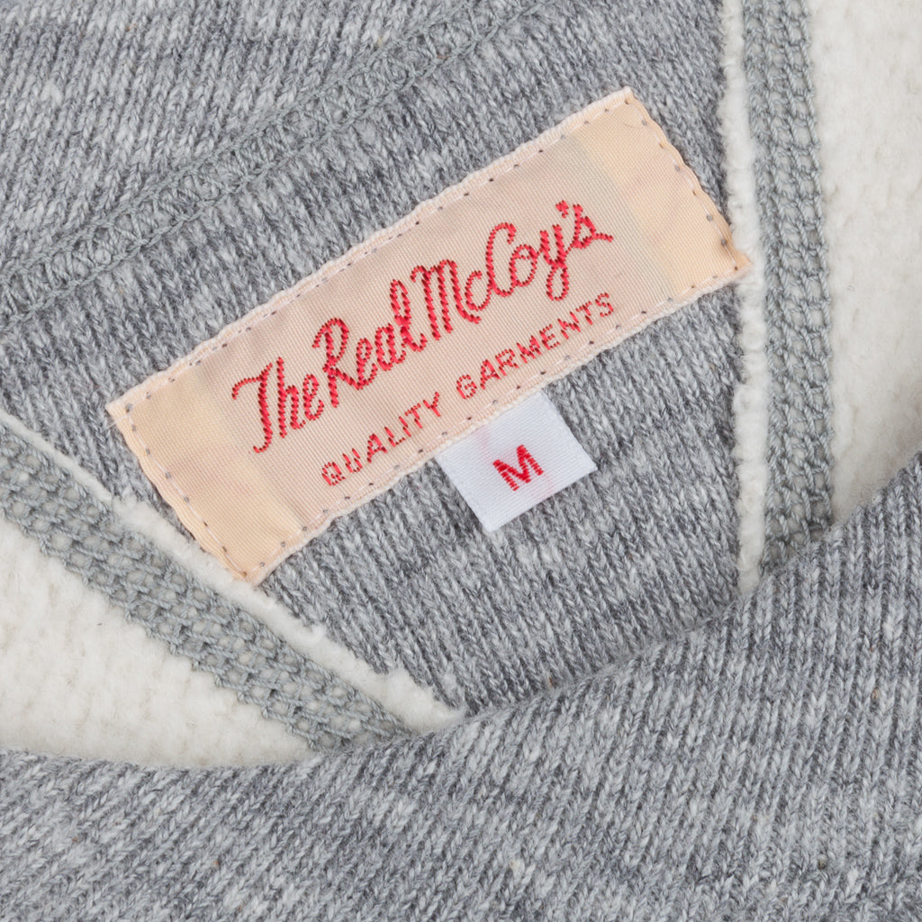 The Real McCoy&#39;s Joe McCoy 10oz loopwheel sweatshirt Gray