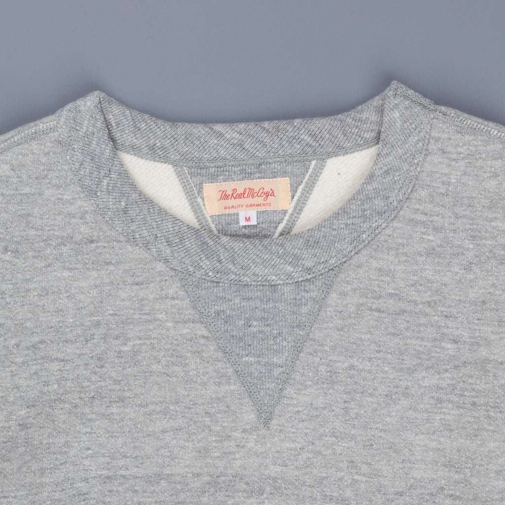 The Real McCoy&#39;s Joe McCoy 10oz loopwheel sweatshirt Gray