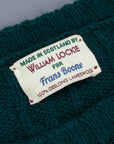William Lockie x Frans Boone Gullan Super Geelong Cable Tartan Green