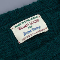 William Lockie x Frans Boone Gullan Super Geelong Cable Tartan Green
