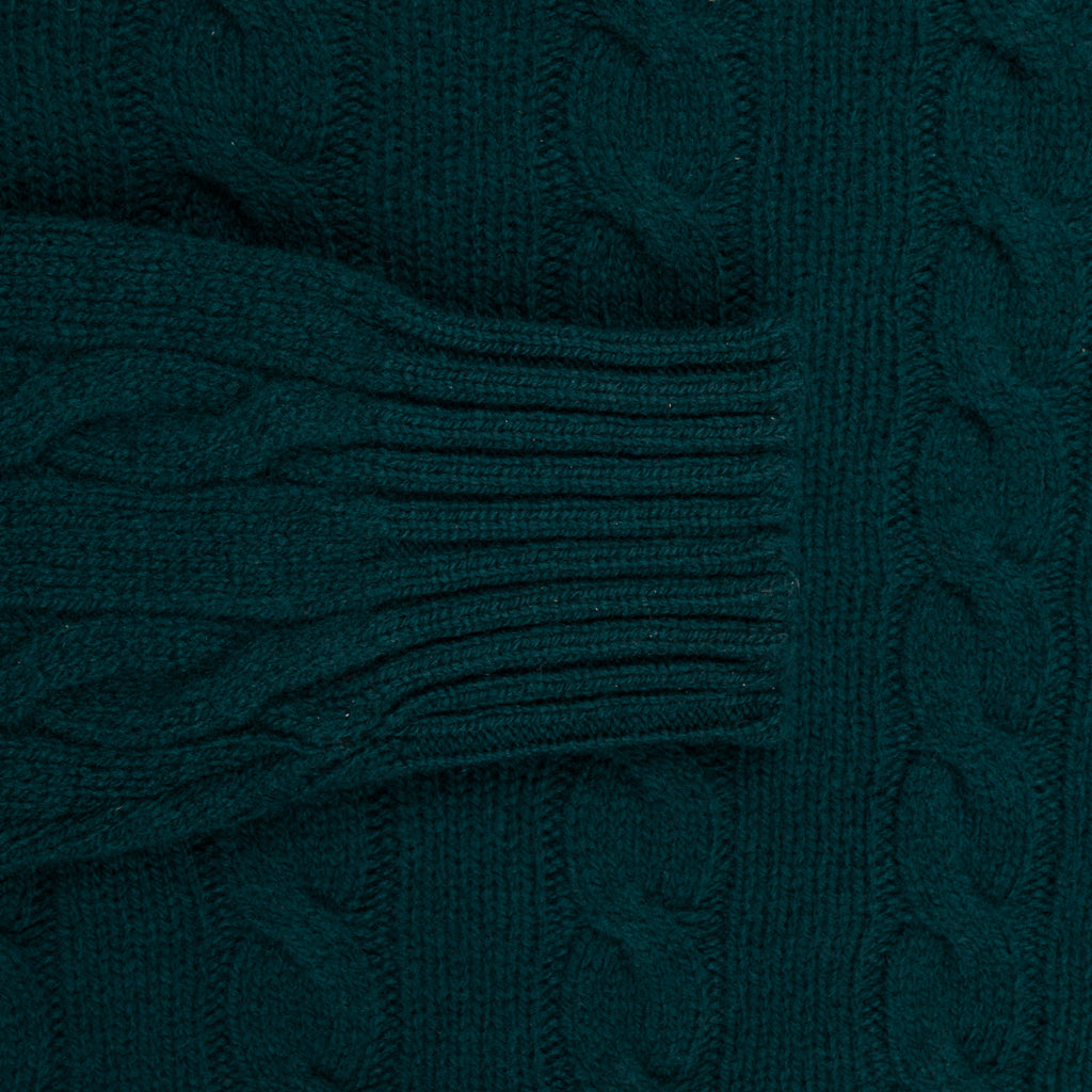 William Lockie x Frans Boone Gullan Super Geelong Cable Tartan Green