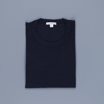 James Perse Women Sheer Slub Crew Neck Tee Deep
