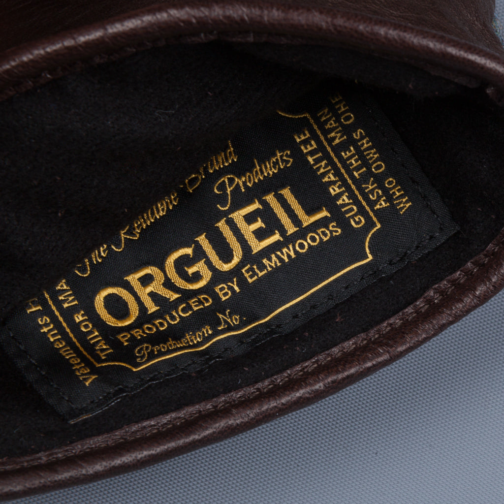 Orgueil Long Leather Gloves OR-7107 Brown