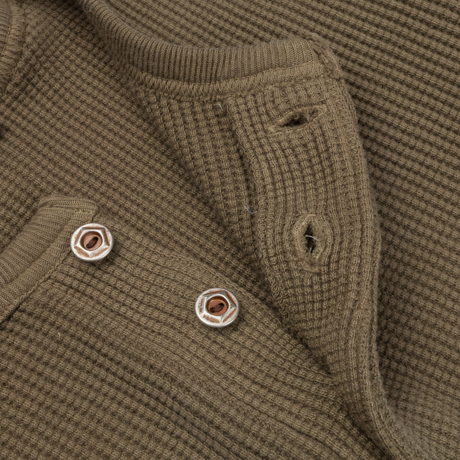 Studio d'Artisan 9937 Heavy Thermal Long Sleeves Khaki – Frans Boone Store