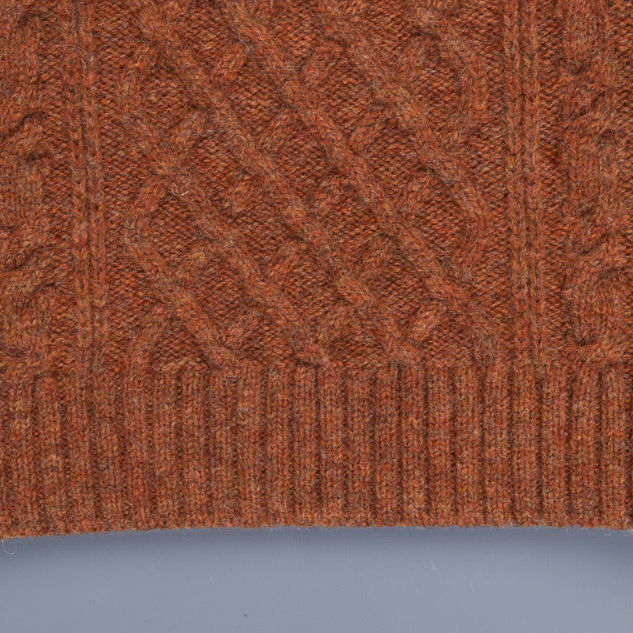 Orgueil OR4153 Cable Knit Sweat Orange