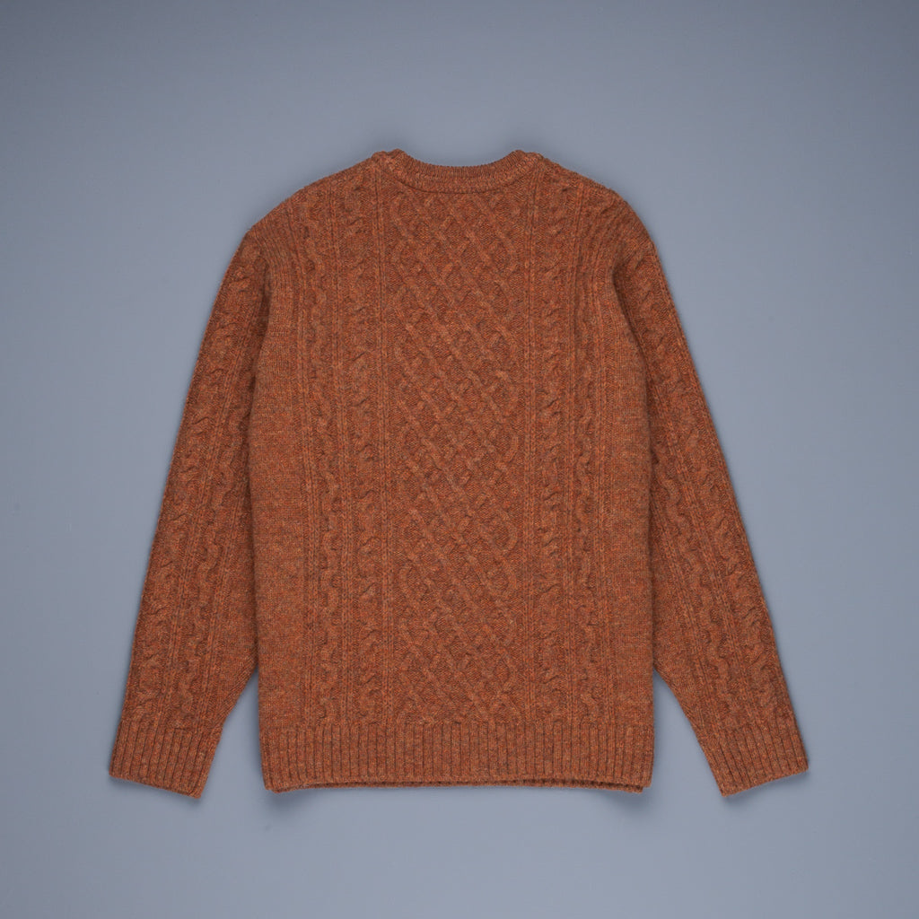 Orgueil OR4153 Cable Knit Sweat Orange