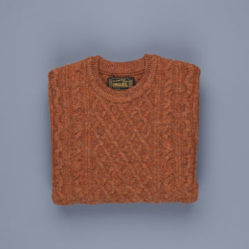 Orgueil OR4153 Cable Knit Sweat Orange