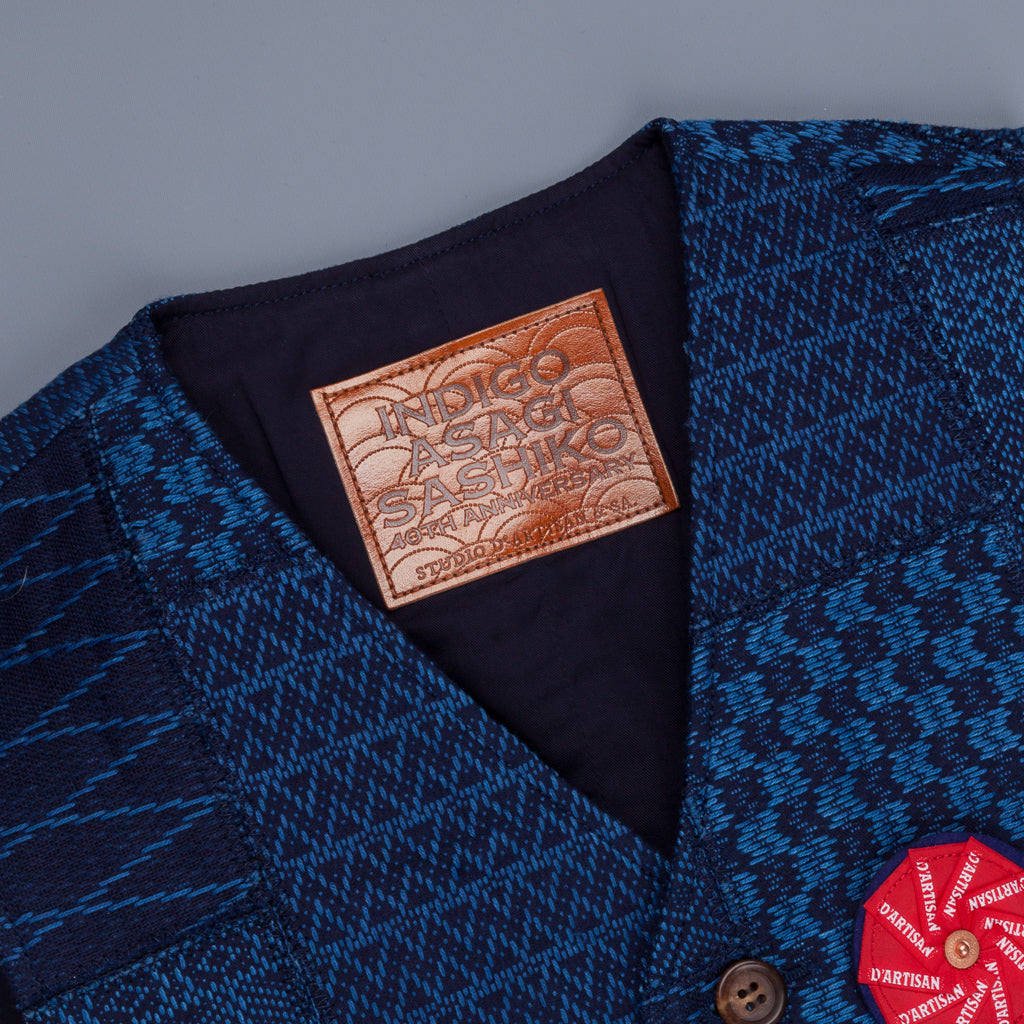 Studio D&#39;Artisan 40th Anniversary Sashiko Patchwork Vest