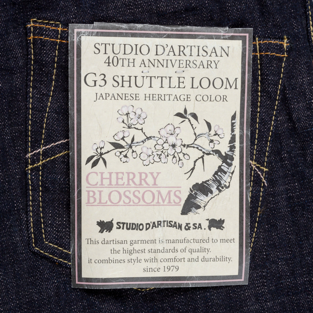 Studio D'Artisan SP-065 Cherry Blossom Denim Relax Tapered