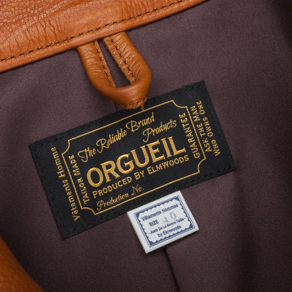 Orgueil Cossack Cowhide Jacket Camel