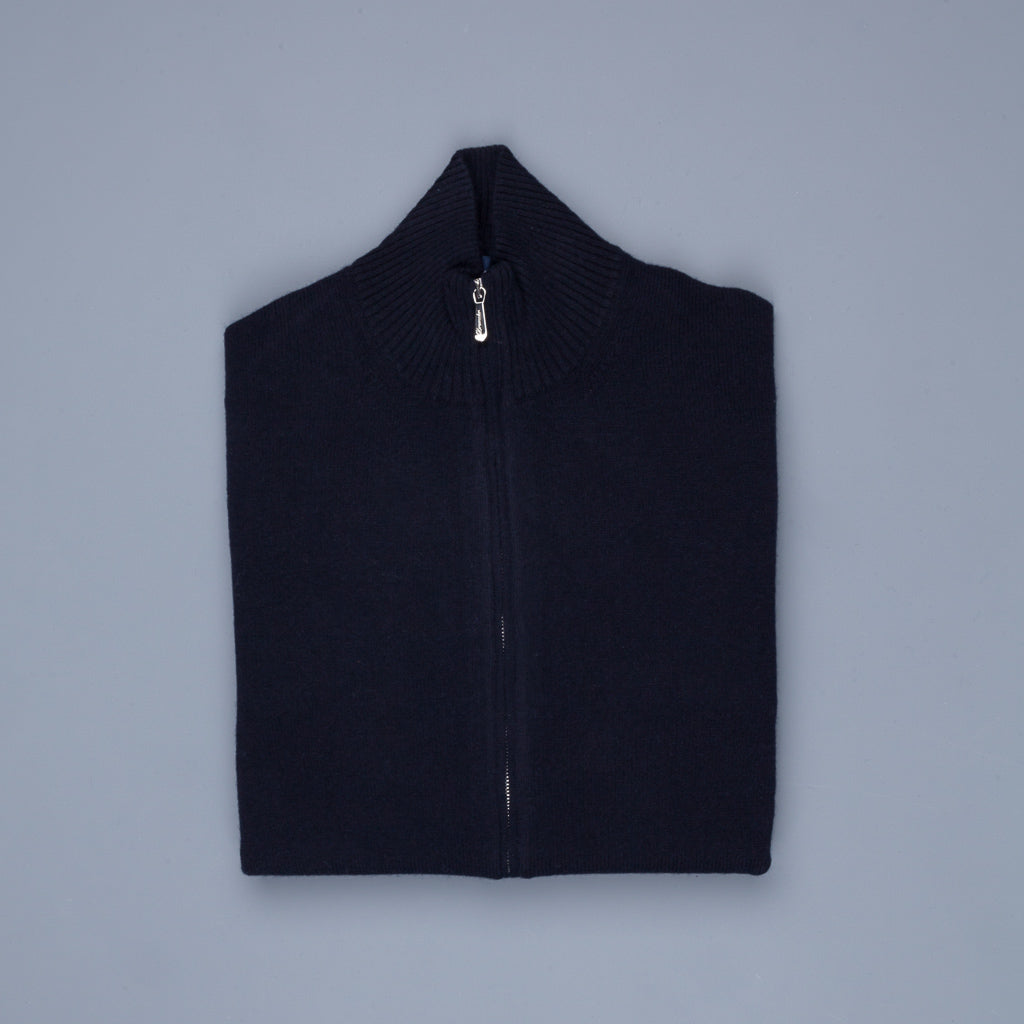 Drumohr Full Zip Cashmere Blu Navy