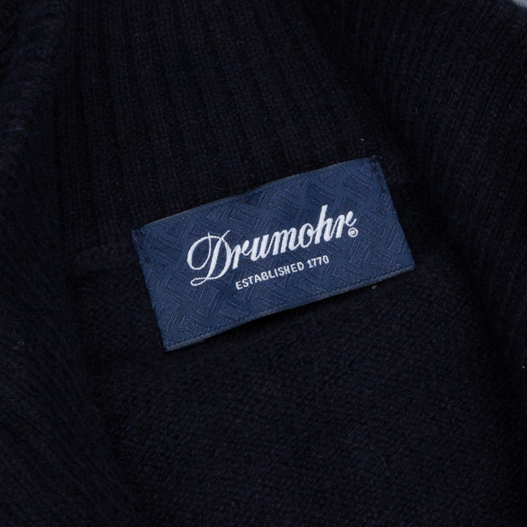 Drumohr Full Zip Cashmere Blu Navy