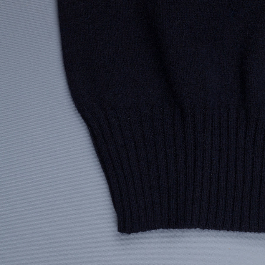 Drumohr Full Zip Cashmere Blu Navy