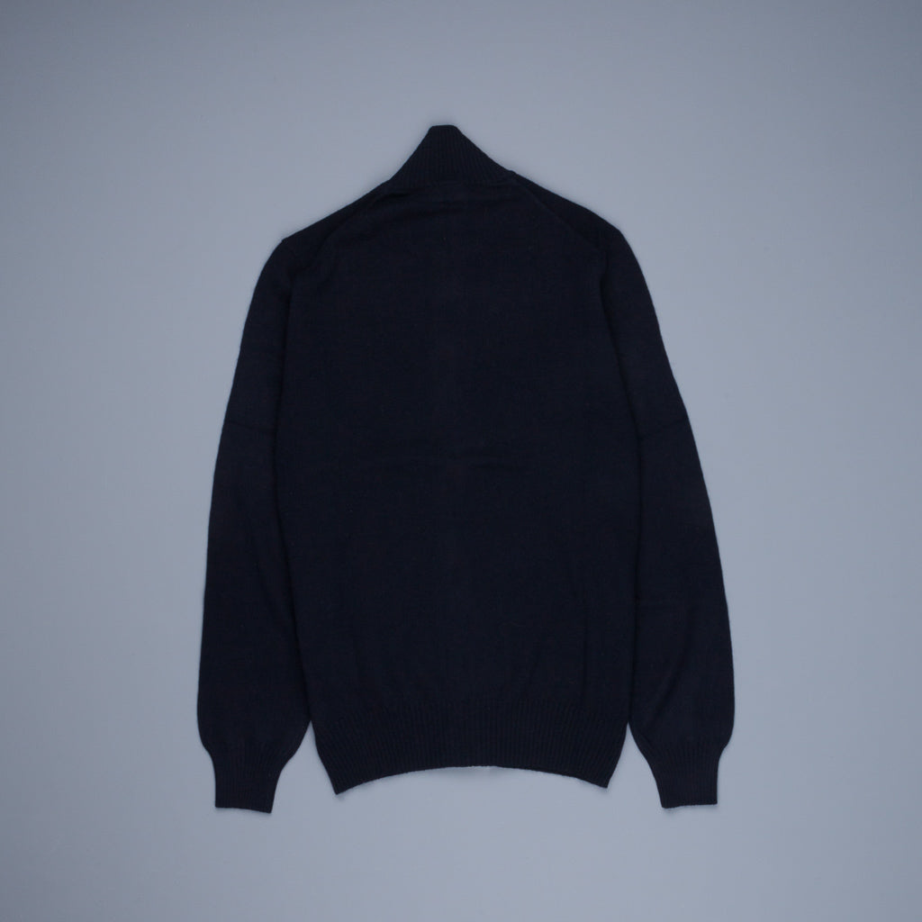 Drumohr Full Zip Cashmere Blu Navy