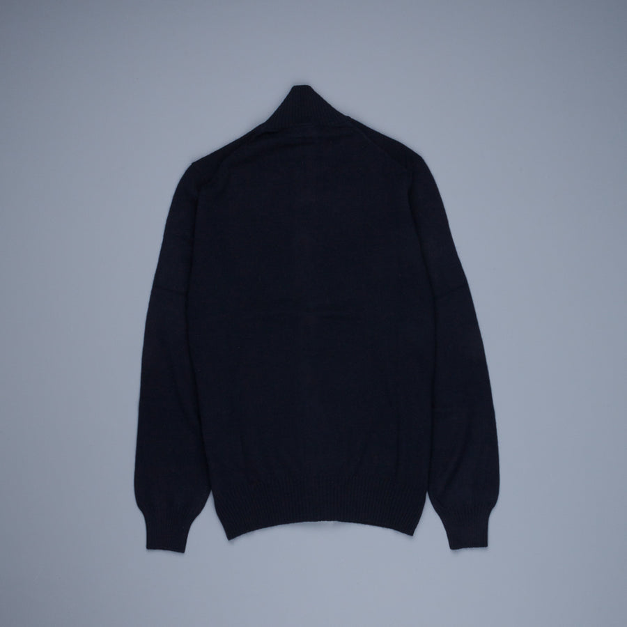 Drumohr Full Zip Cashmere Blu Navy