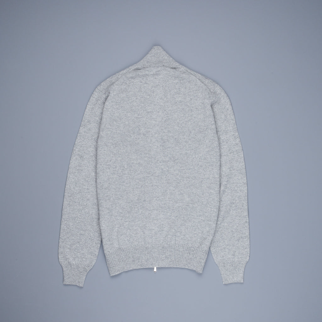 Drumohr Full Zip Cashmere Grigio Medio