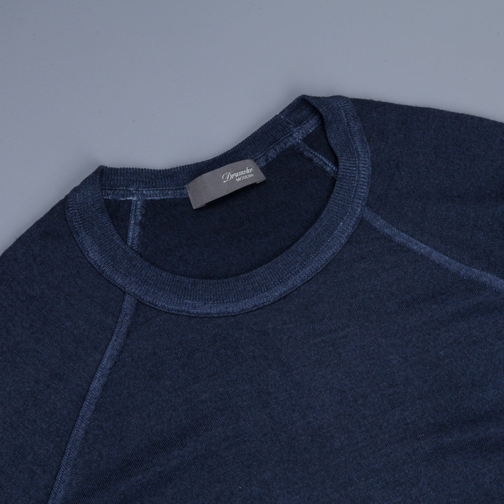 Drumhor Merino Wool Sweater Blu Notte