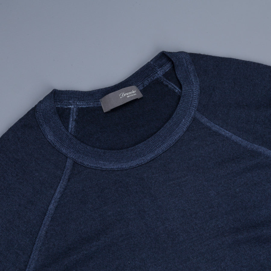 Drumhor Merino Wool Sweater Blu Notte