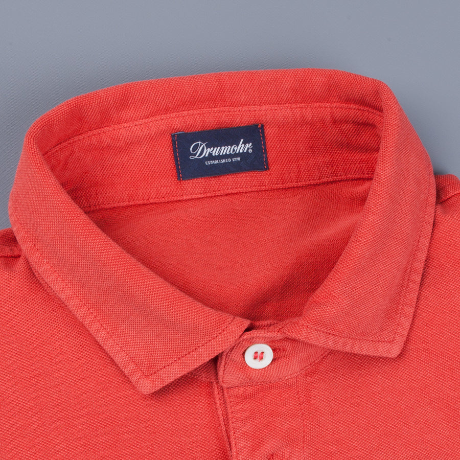 Drumohr Pique Polo Rosso