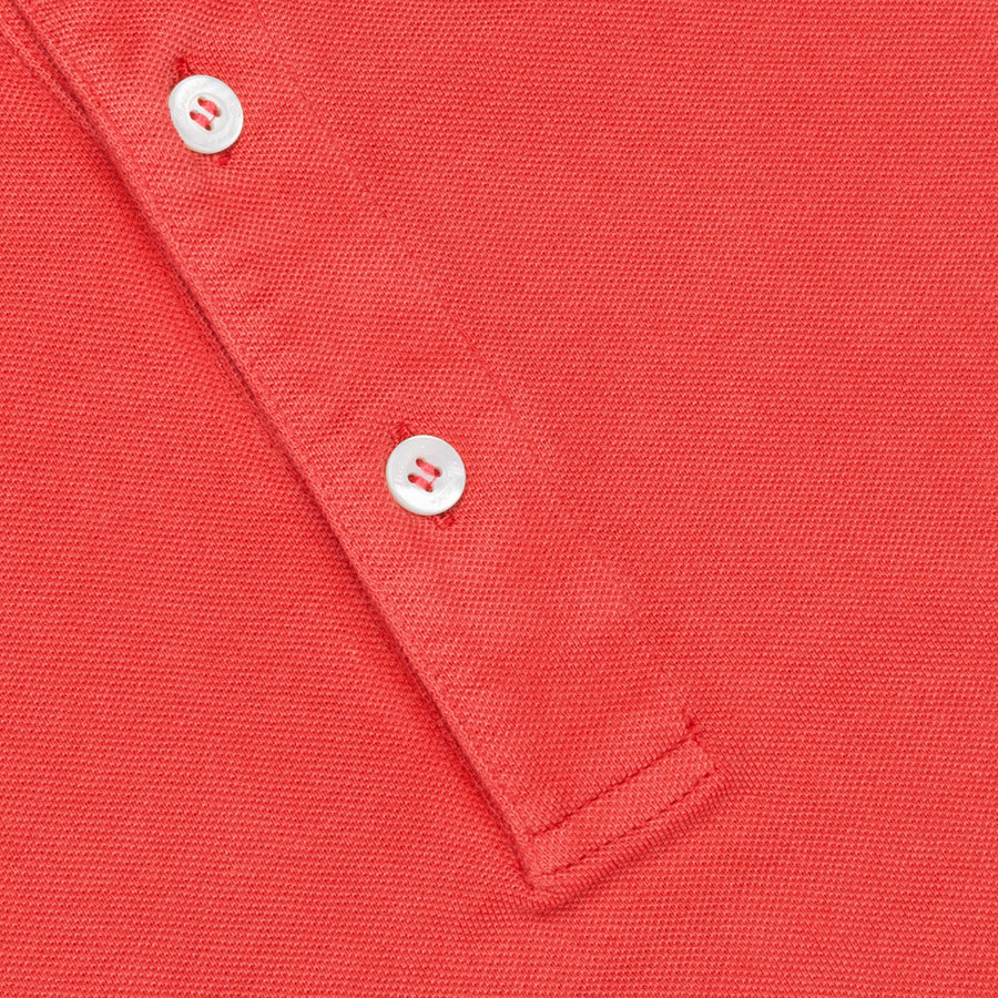 Drumohr Pique Polo Rosso