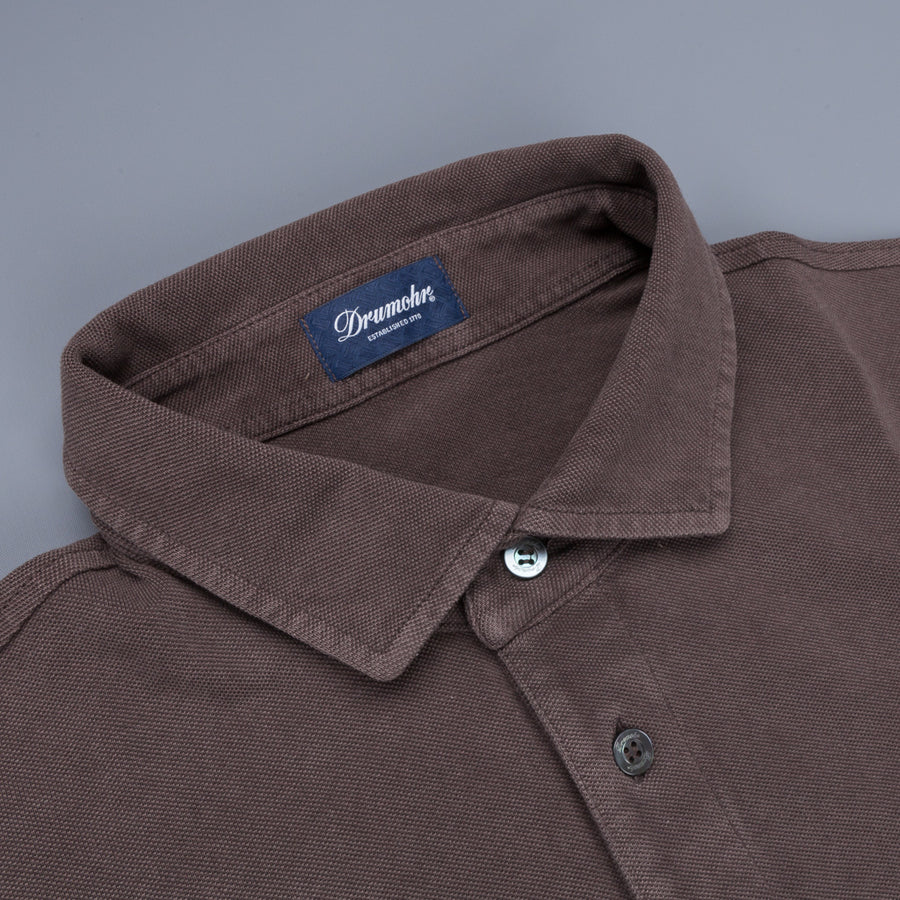 Drumohr Pique Polo Terra