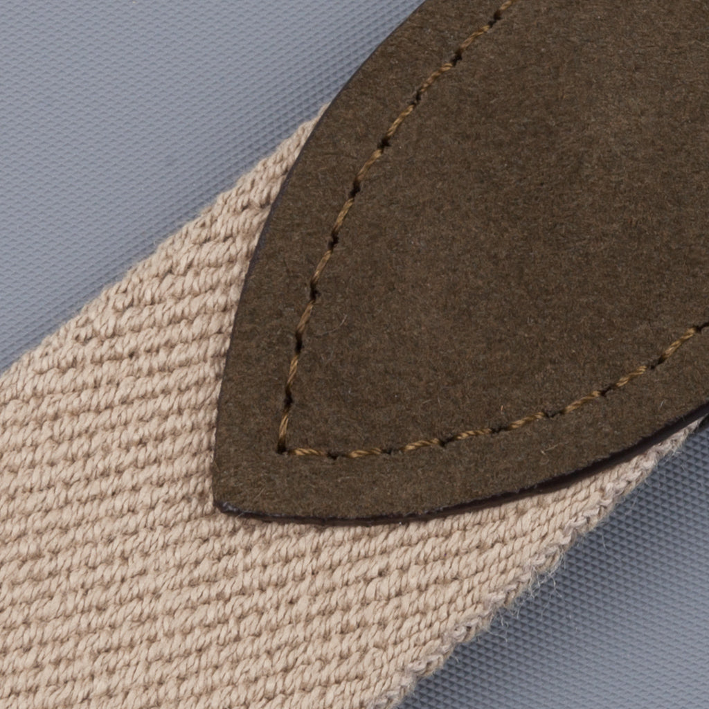 Anderson&#39;s x Frans Boone Woven Belt Tan - Olive Suede